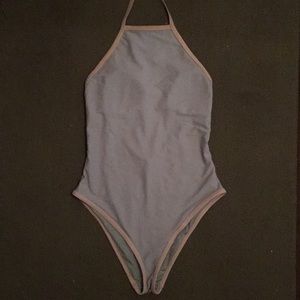 Blue One-Piece Swimsuit